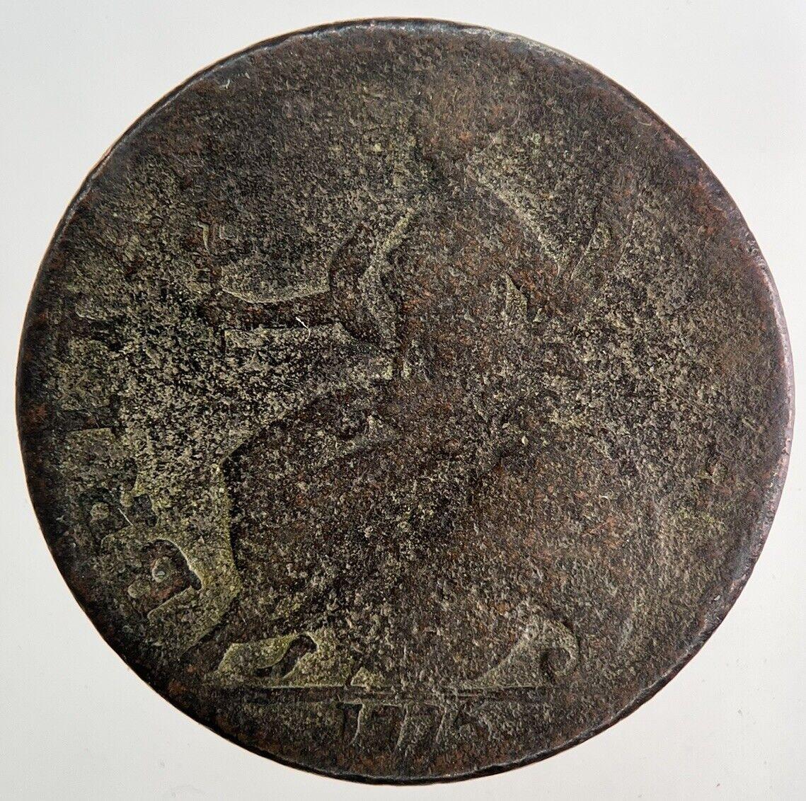 1775 George 3rd III Half-Penny Coin | Collectable Grade