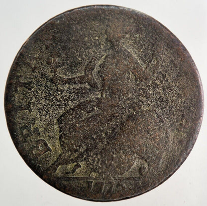 1775 George 3rd III Half-Penny Coin | Collectable Grade