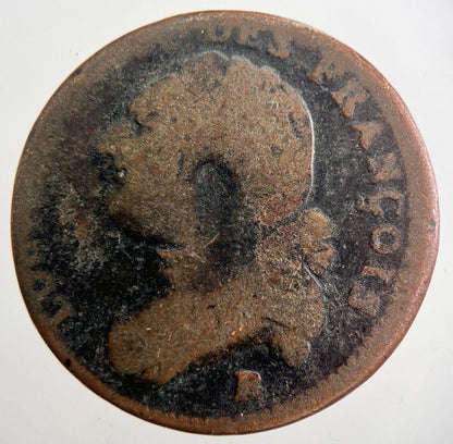 1774-1792 France 1 One Sol Coin Louis XVI | Collectable Grade