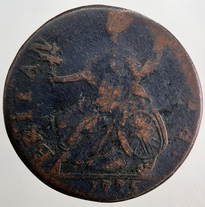 1775 George 3rd III Half-Penny Coin | Fine Collectable Grade | a5780