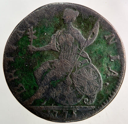 1775 George III 3rd Half-Penny Coin | Fine Collectable Grade