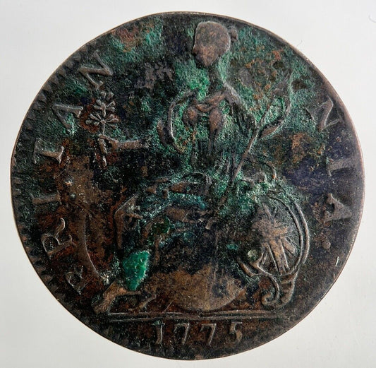 1775 George III 3rd Half-Penny Coin | Fine Collectable Grade