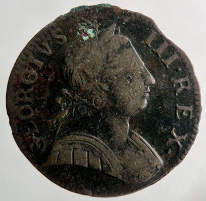 1775 George III 3rd Half-Penny Coin | Fine Collectable Grade