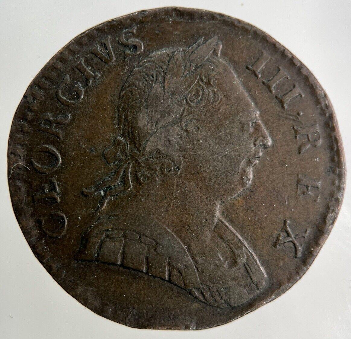 1774 George III 3rd Half-Penny Coin | Very High Grade