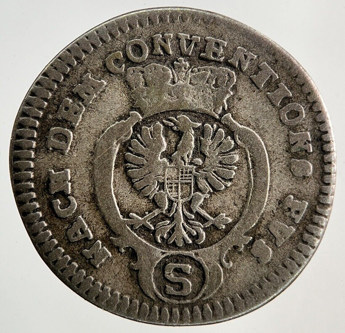 1774-S Germany German States 2 1/2 Kreuzer Silver Coin | Collectable Grade