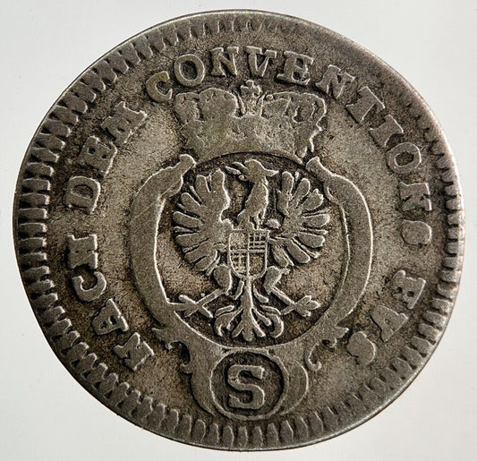 1774-S Germany German States 2 1/2 Kreuzer Silver Coin | Collectable Grade