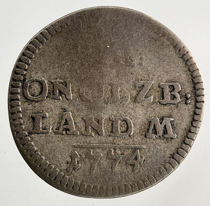 1774-S Germany German States 2 1/2 Kreuzer Silver Coin | Collectable Grade