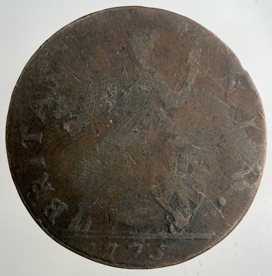 1775 George III 3rd Half-Penny Coin | Collectable Grade