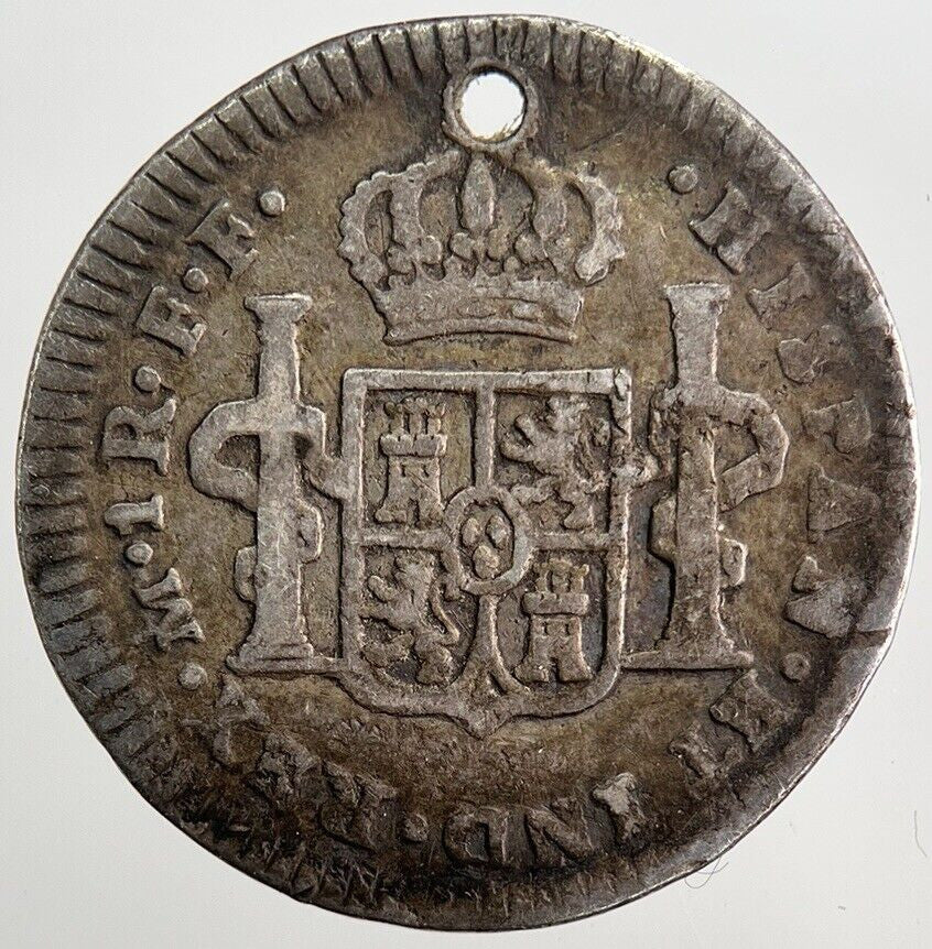 1782 Spain 2 Two Reales Silver Coin | Fine Collectable Grade | a2093