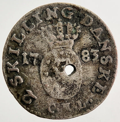 1783 Norway 2 Skilling Silver Coin | Collectable Grade