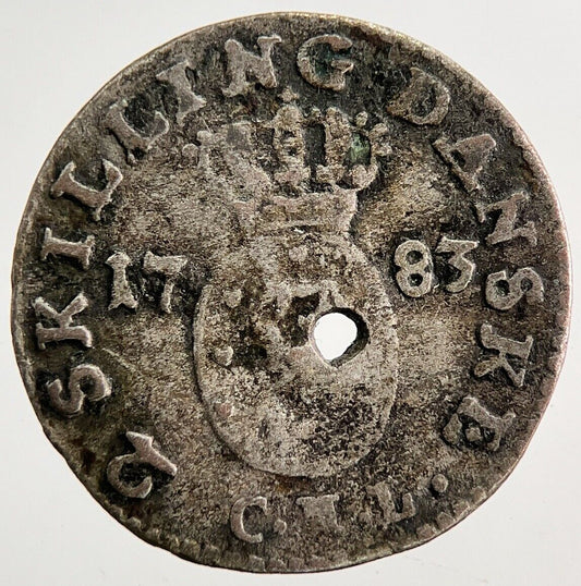 1783 Norway 2 Skilling Silver Coin | Collectable Grade