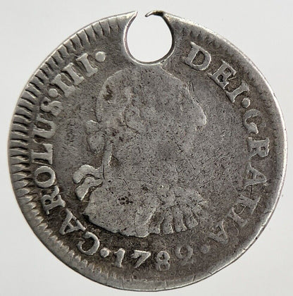 1782 Spain Half 1/2 Real Silver Coin | Collectable Grade