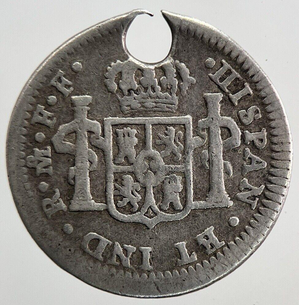 1782 Spain Half 1/2 Real Silver Coin | Collectable Grade