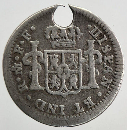 1782 Spain Half 1/2 Real Silver Coin | Collectable Grade