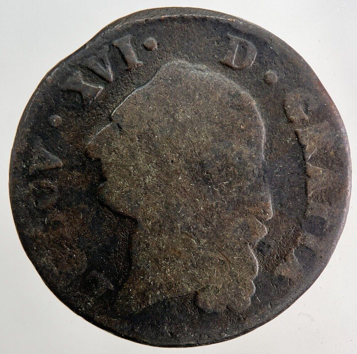 1779 France 1 Sol Coin Louis XVI | Collectable Grade