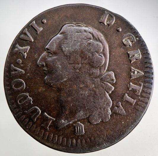 1783 France 1 Sol Coin | Fine Collectable Grade