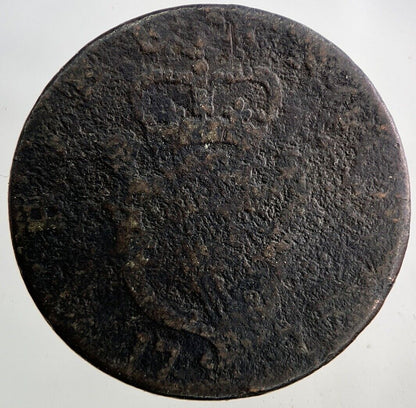 1776 Irish Half-Penny Coin | Collectable Grade