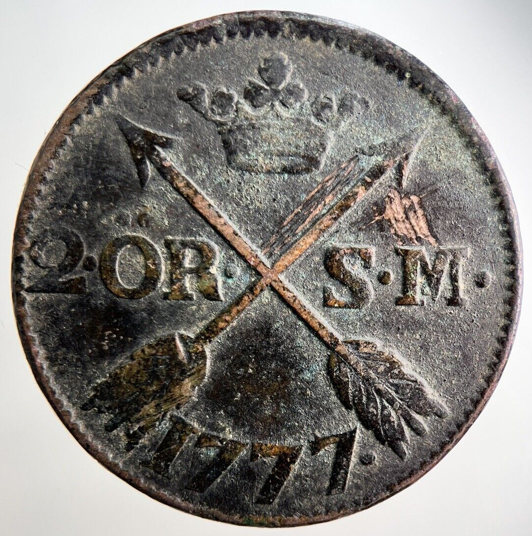 1777 Sweden Two 2 Ore Coin | Collectable Grade | a3117