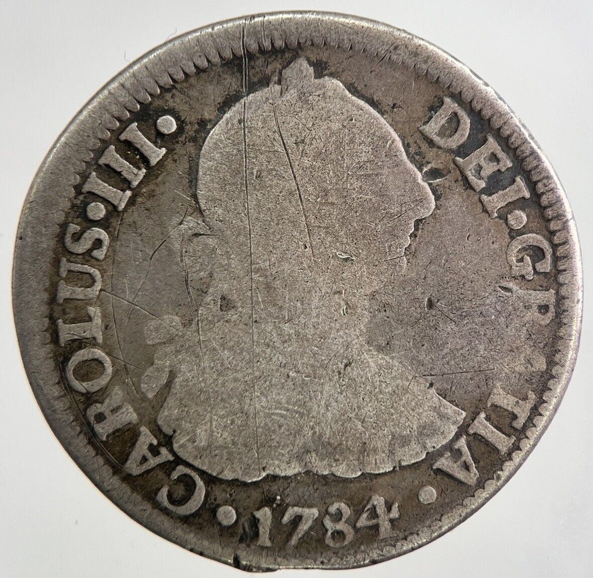 1784 Spain 2 Reales Silver Coin | Collectable Grade | a9257