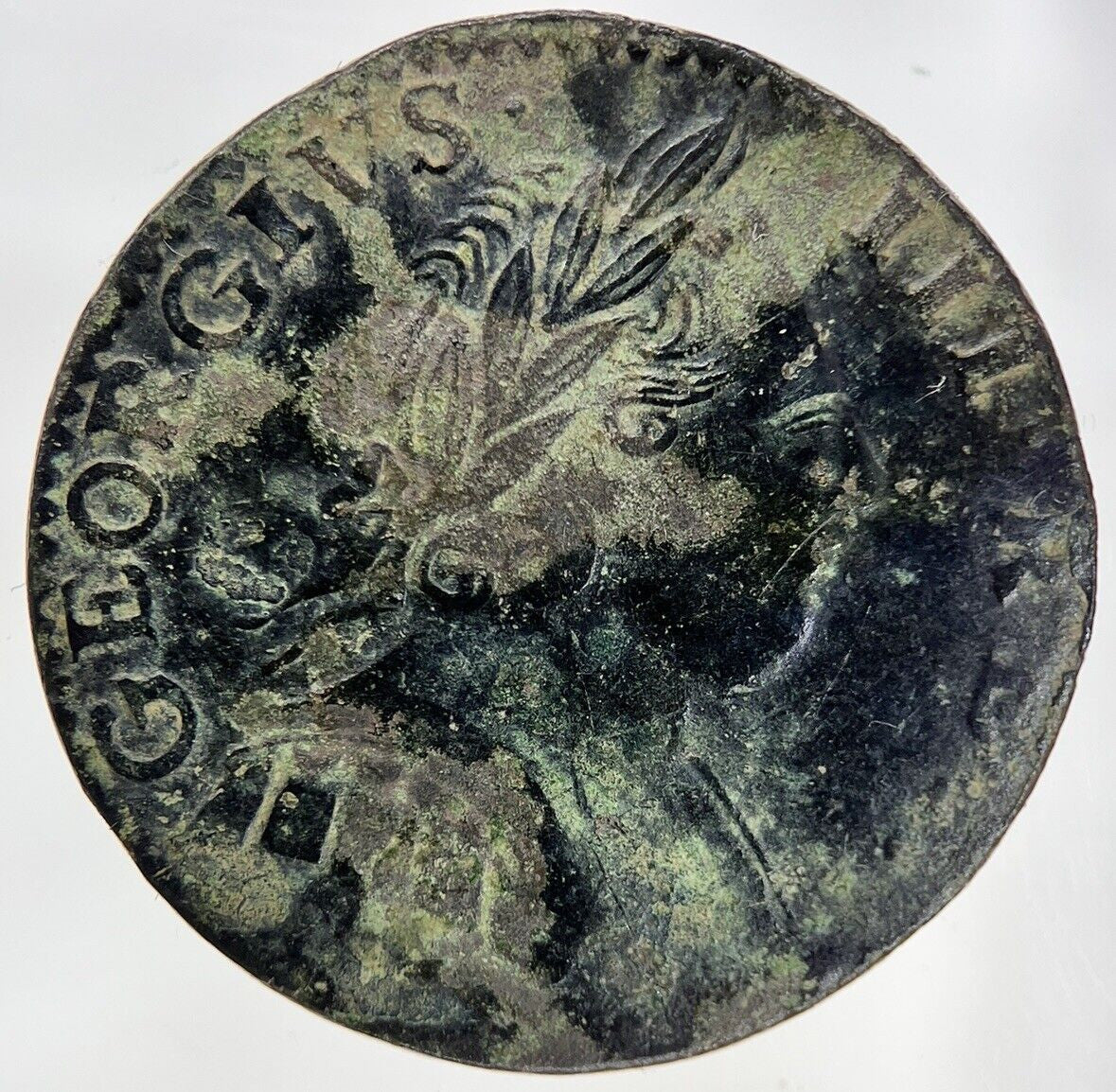 1775 George III 3rd Half-Penny Coin | Very High Grade