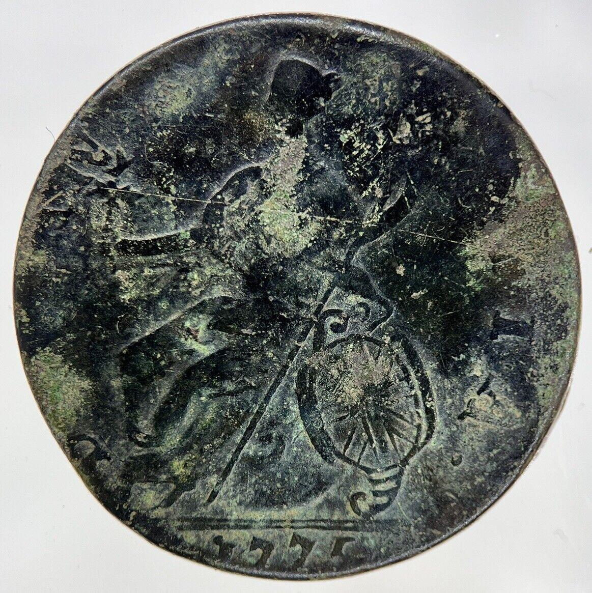 1775 George III 3rd Half-Penny Coin | Very High Grade