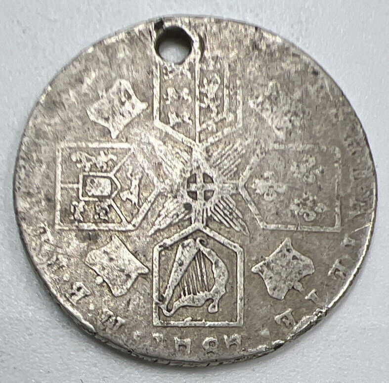 1787 George III Sixpence | British Silver Coin | Worn Grade | a1331