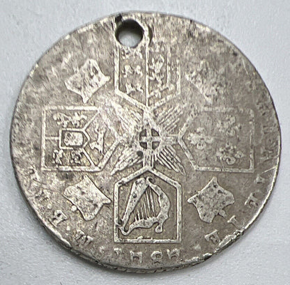 1787 George III Sixpence | British Silver Coin | Worn Grade | a1331