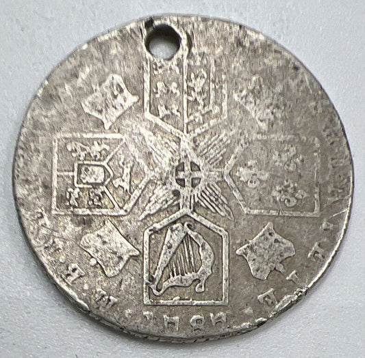 1787 George III Sixpence | British Silver Coin | Worn Grade | a1331