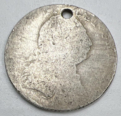 1787 George III Sixpence | British Silver Coin | Worn Grade | a1331