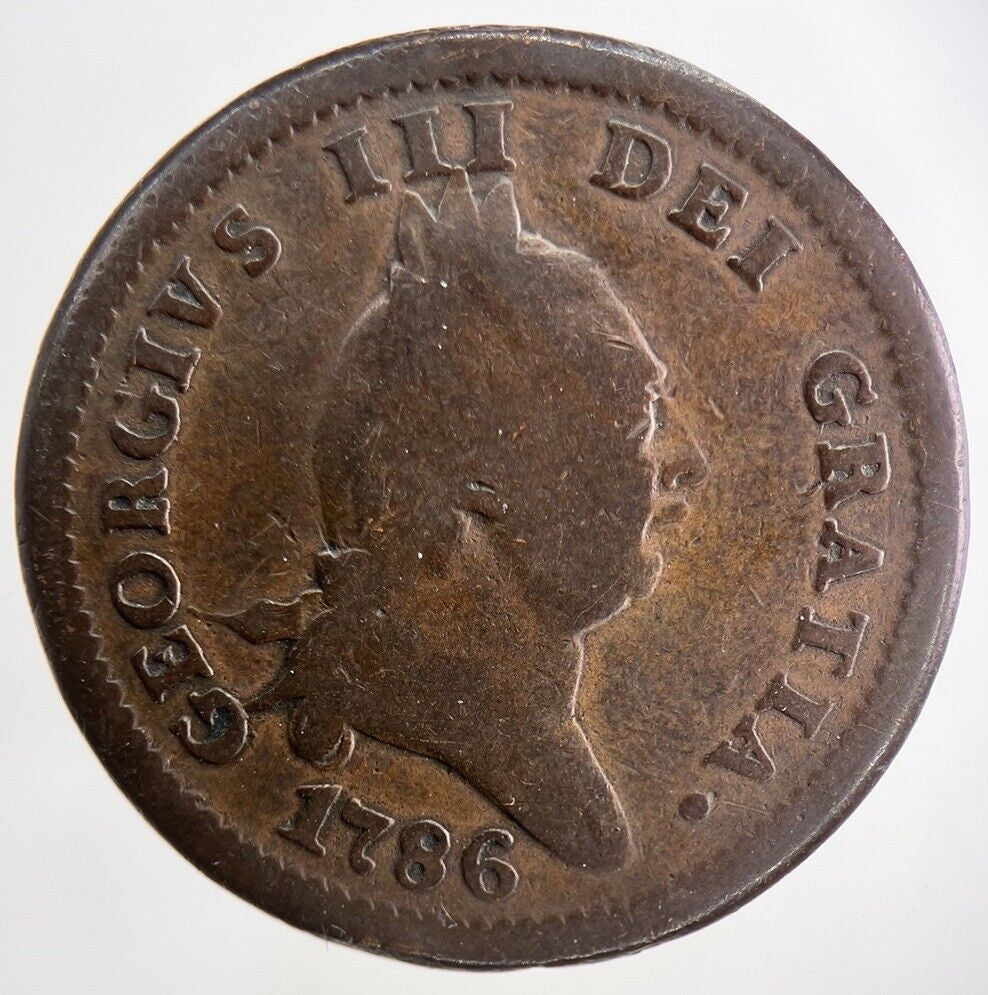 1786 Isle of Man One Penny Coin | Collectable Grade