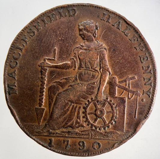1790 Macclesfield Half-Penny Token | Very High Grade