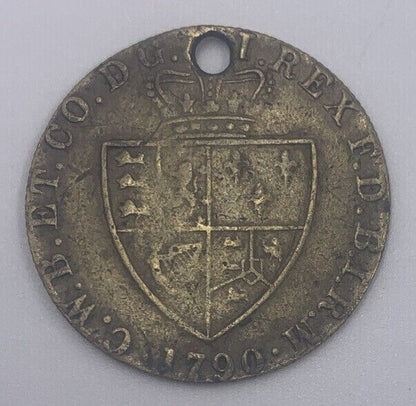 1790 George III British Gaming Token Coin | Collectable Grade | a44