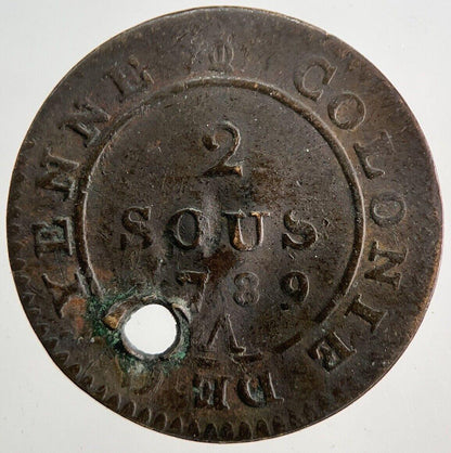 1789 France 2 Sous Coin | Fine Collectable Grade