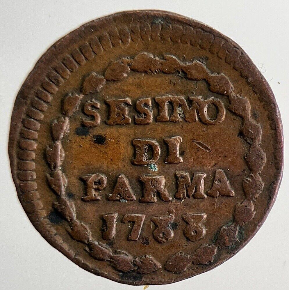 1788 Italy States Parma 1 Sesino Coin | Fine Collectable Grade | a5385