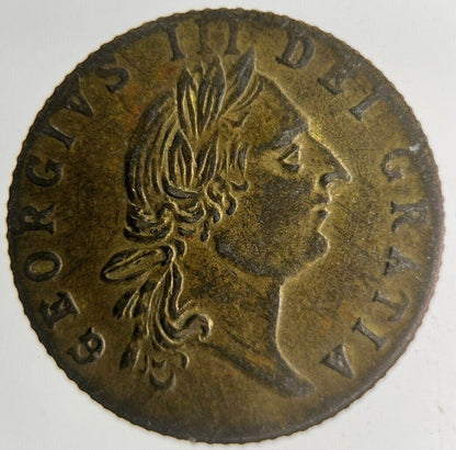 1788 British George III Gaming Good Old Days Token Coin | Very High Grade