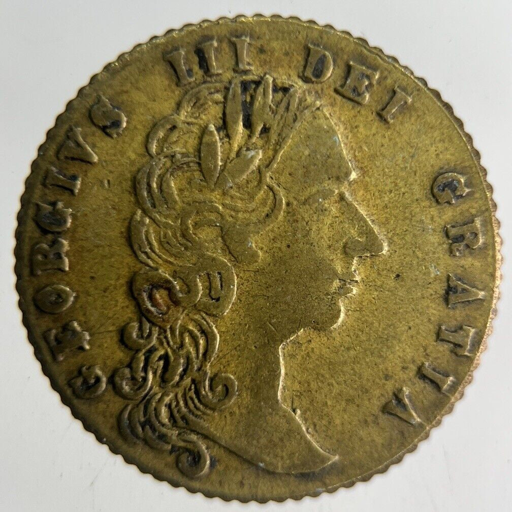 1788 British George III Gaming Good Old Days Token Coin | Fine Collectable Grade