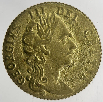 1788 British George III Gaming Good Old Days Token Coin | Fine Collectable Grade