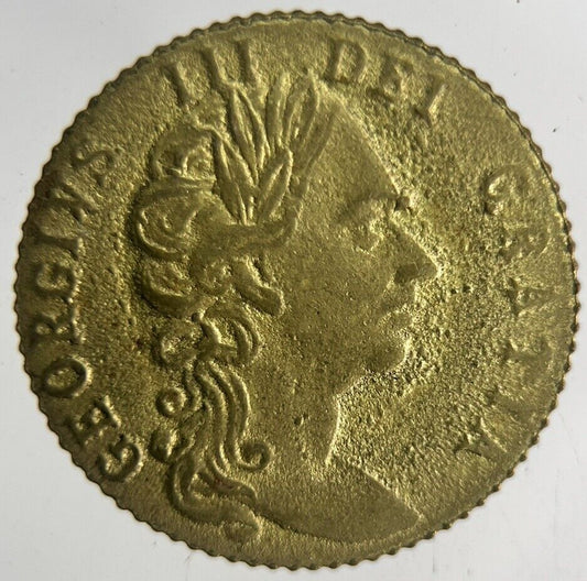 1788 British George III Gaming Good Old Days Token Coin | Fine Collectable Grade