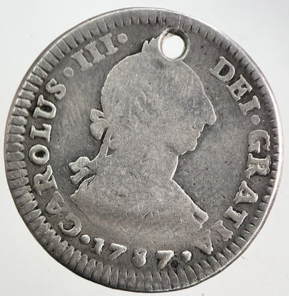 1787 Spain One 1 Real Silver Coin | Collectable Grade | a5734