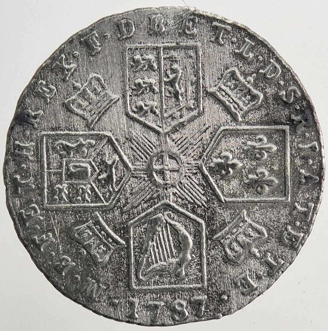 1787 George III 3rd Sixpence Silver Coin | Very High Grade | a6097