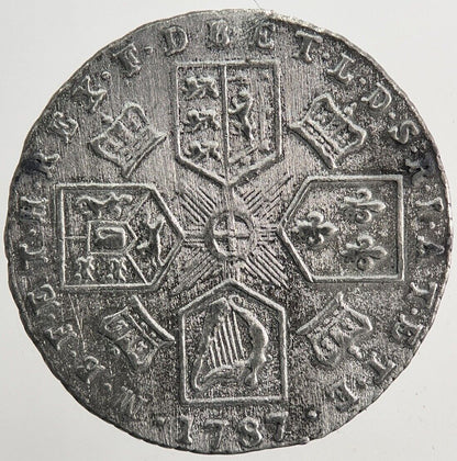1787 George III 3rd Sixpence Silver Coin | Very High Grade | a6097