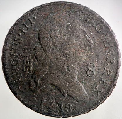 1788 Spain 8 Maravedis Coin | Very High Grade