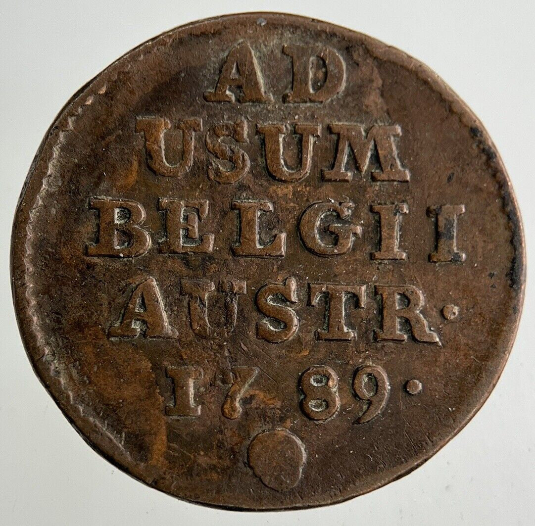 1789 Belgium 1 Laird Coin | Fine Collectable Grade