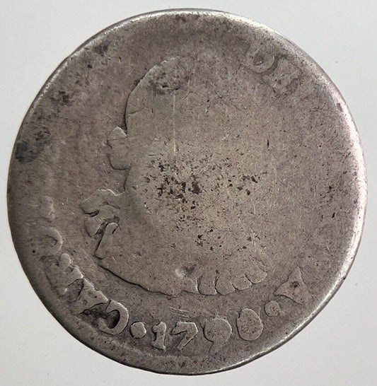1790 Spain Half 1/2 Real Silver Coin | Collectable Grade | a5553