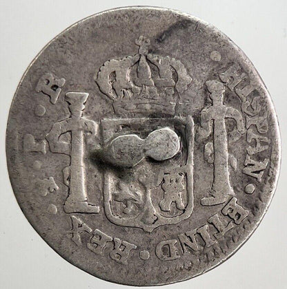 1790 Spain Half 1/2 Real Silver Coin | Collectable Grade | a5553
