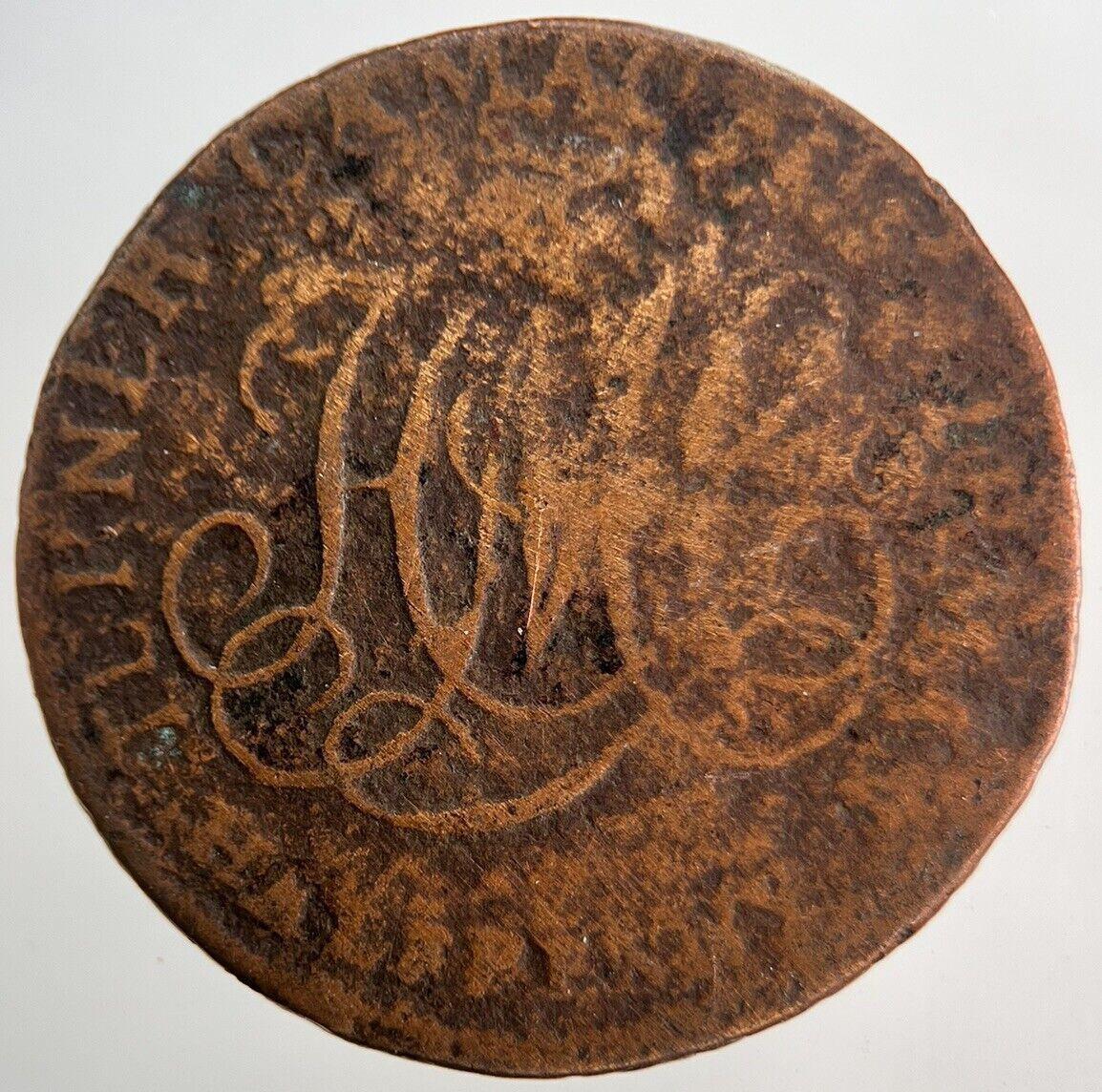 1792 Irish Dublin Half-Penny Token Coin | Collectable Grade | a5592