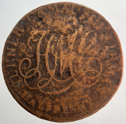 1792 Irish Dublin Half-Penny Token Coin | Collectable Grade | a5592