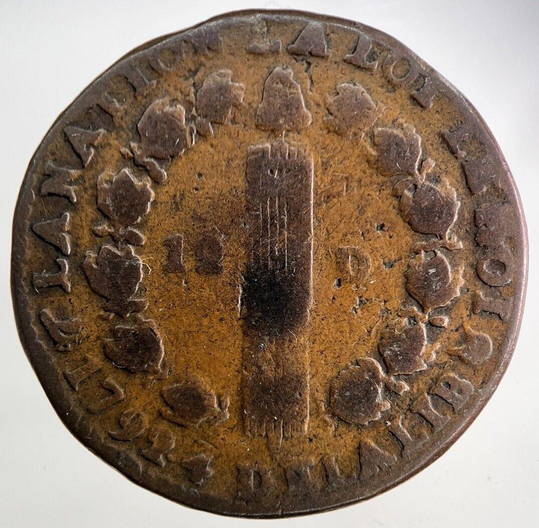 1792 France 1 Sol Coin | Fine Collectable Grade
