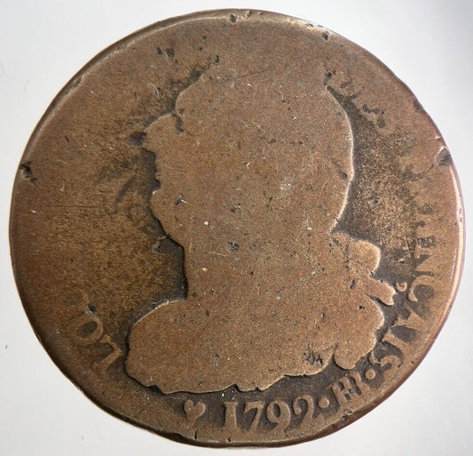 1792 Louis XVI France 2 Sol Coin | Collectable Grade | a6083
