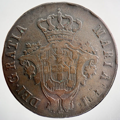 1795 Portugal Maria 20 Reis Coin | Fair Grade